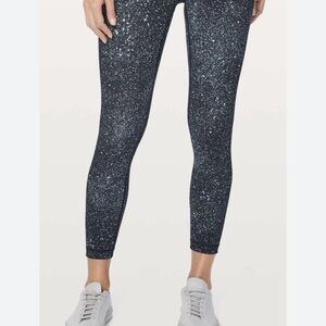 lululemon athletica Black and White Speckled Leggings